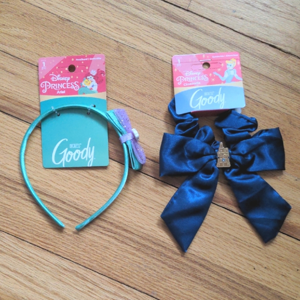 ❗LAST ONES❗NWT LIMITED EDITION Disney Ariel And Cinderella Hair Accessories